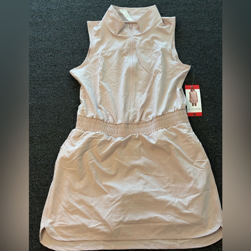 Women's Sleeveless Light Pink Athletic Dress
